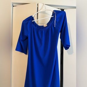 Blue dress tovia brand size medium only worn once